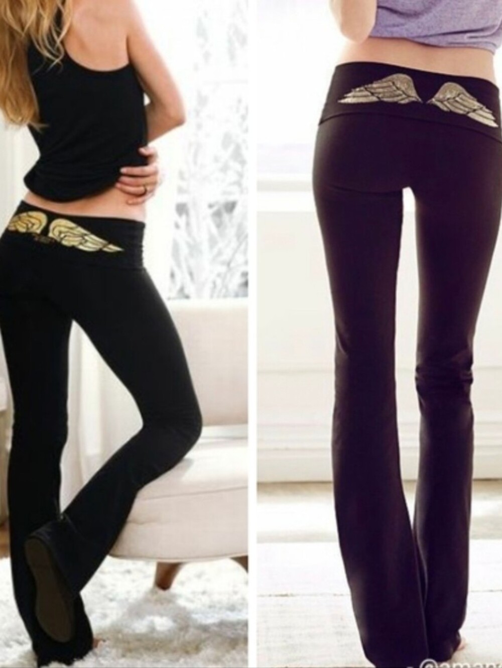 Victoria Secret Fold Over Yoga Pants Y2K